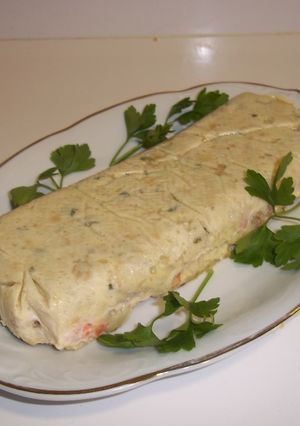 Foto principal de Brazo de lenguado, salmón y gambas
