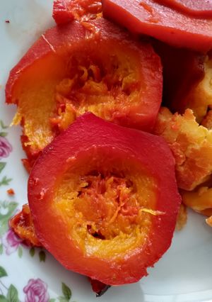 عکسی از دستور کدو حلوایی شیرین با روش خودم