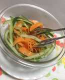 Ensalada de pepino zanahoria!con aliño Japanese!