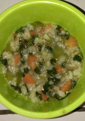 Foto resep Mpasi Tim ayam sayur pelangi 7m+