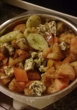 Una foto de Ensalada multicolor