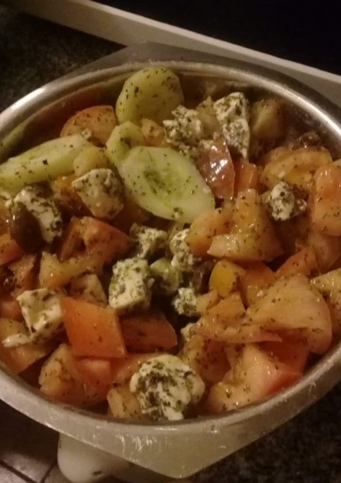 Una foto de Ensalada multicolor