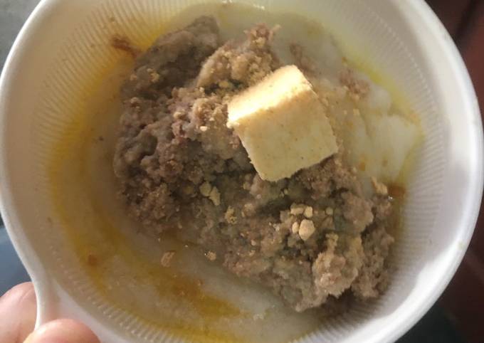 Mpasi 6 Bulan - Nasi Hati Ayam Daging Sapi Keju Wortel