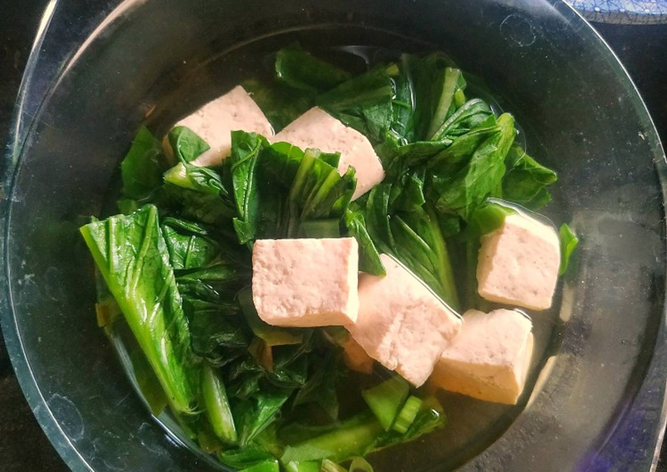 Sup tahu sawi hijau
