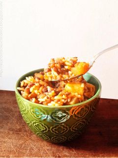 Una foto de Guiso de lentejas y arroz. Delicioso, liviano, nutritivo, rendidor y SÚPER ECONÓMICO