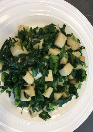 韭菜炒甜不辣 的食譜成品照片