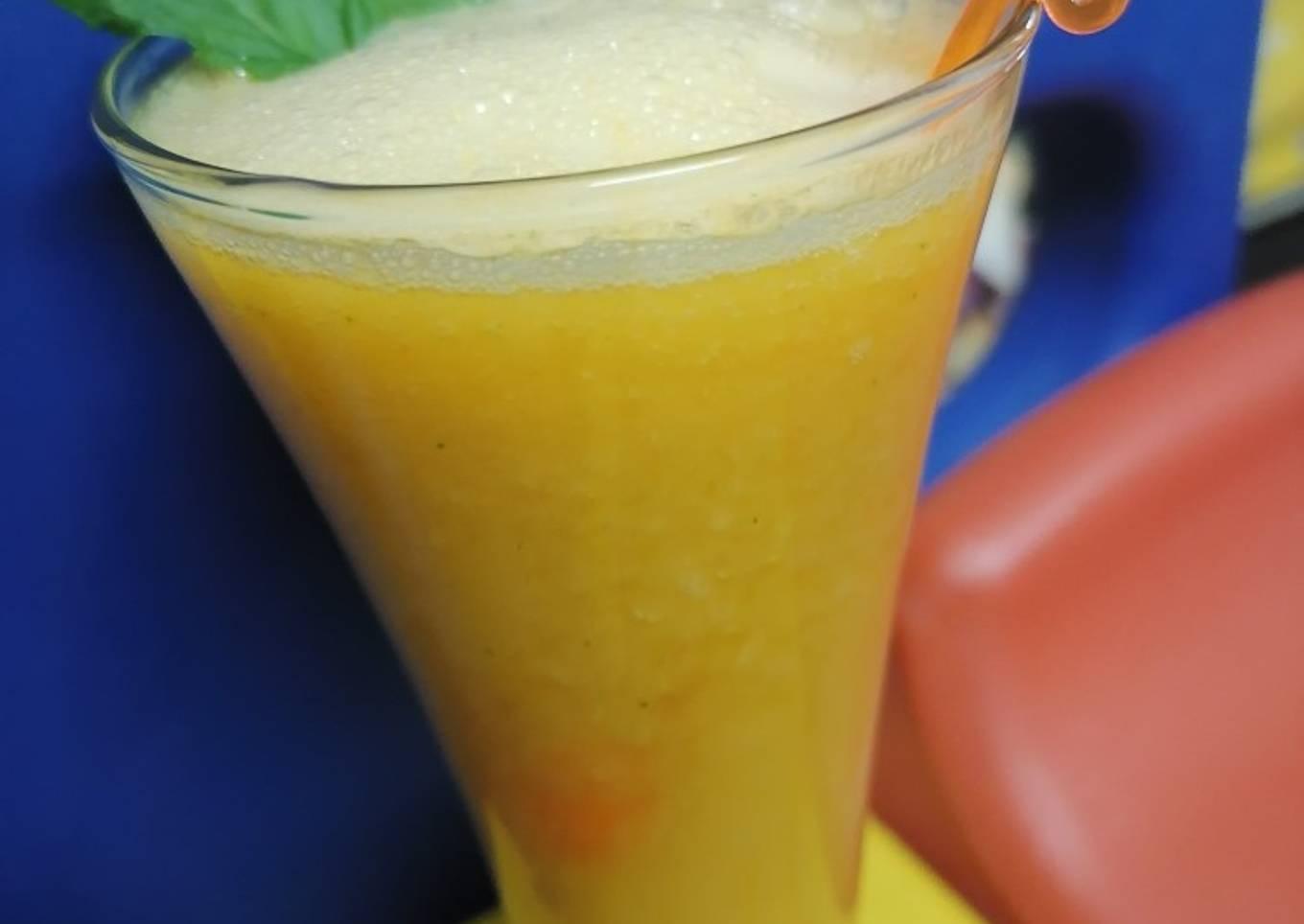Orange Mango mint juice 🍋