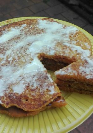 Una foto de Pancake de zanahoria y coco😍 Fit💕