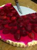 Cheesecake de fresa sin horno