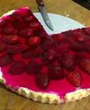 Cheesecake de fresa sin horno