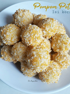 Foto resep 115. Pompom potato isi kornet