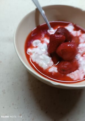Epres zabkása 🍓 recept fotója