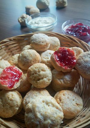 A picture of German mini scones.