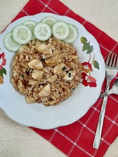 Foto resep Nasi goreng baso ikan