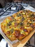 Lemon and Olive Focaccia Pizza