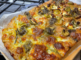 Lemon and Olive Focaccia Pizza