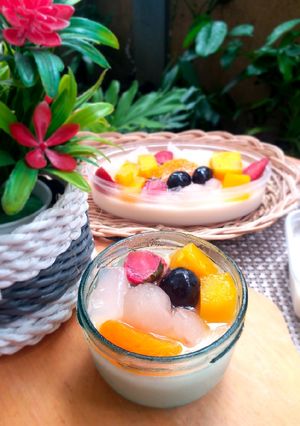 Foto resep Pudding Silky Buah #mudah,sehat,simpel tapi gak murahan😘