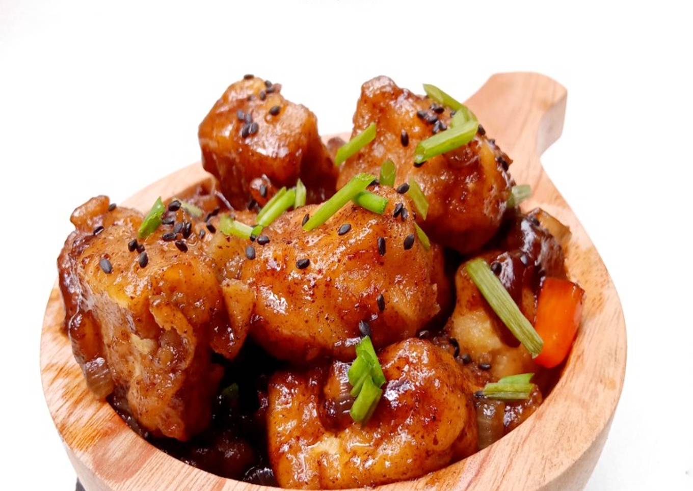 Tahu crispy saus kopi
