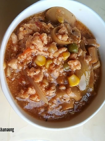 Recipe Minced Chicken Pasta Stew (slow cooker) the Delicious You can take Joss in your mouth