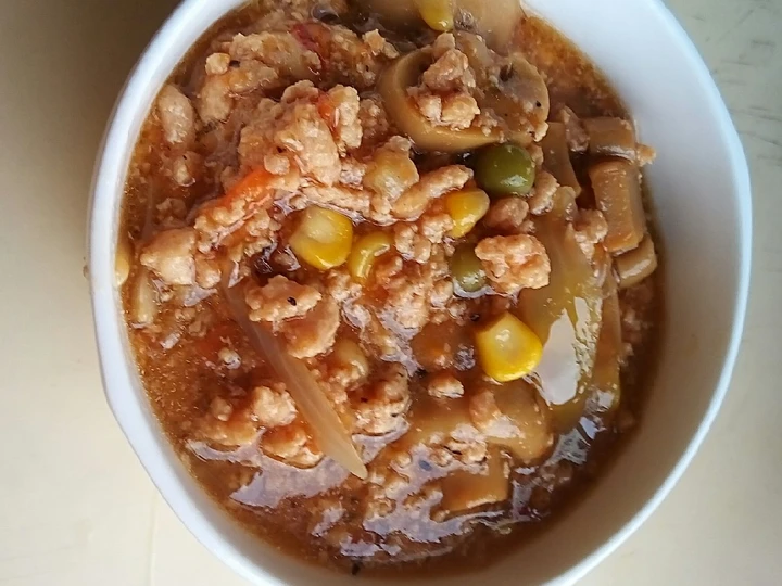 Recipe Minced Chicken Pasta Stew (slow cooker) the  Makes Drooling Can spoil the tongue