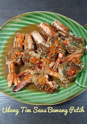 Foto resep Udang Tim Saus Bawang Putih
