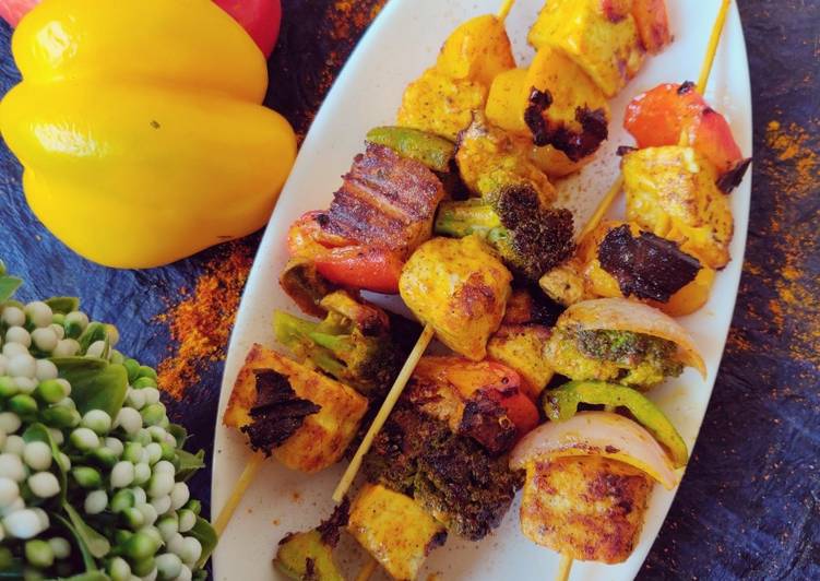 Step-by-Step Guide to Make Any-night-of-the-week Grilled veggie panner tikka :