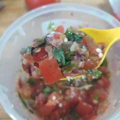 A picture of Sambal dabu dabu (tanpa uleg).