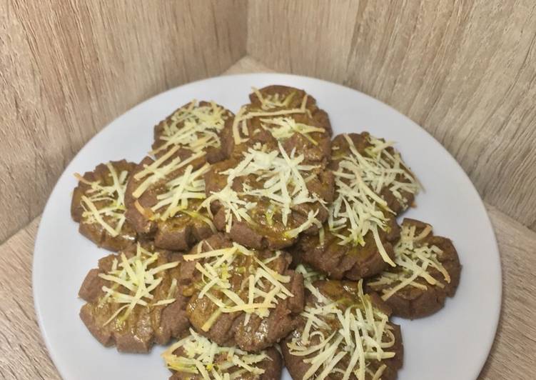 Cara Gampang Menyiapkan Choco Cheese Cookies / Kue Kering Coklat Keju Oven Tangkring yang Bisa Manjain Lidah