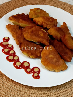 عکسی از دستور پیراشکی گوشت با خمیر سبوسدار 👌