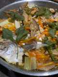 Ikan tim dengan sayuran