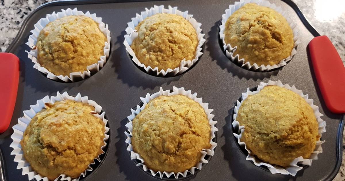 Muffins Dulces Con Harina Integral De Avena Y De Arroz Receta De Karen ...