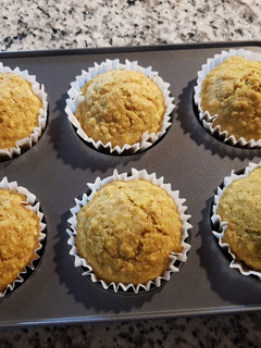 Una foto de Muffins dulces con harina integral de avena y de arroz
