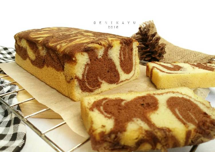 Bolu Marmer putih telur