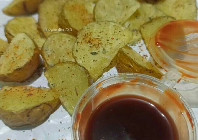 Resep Crispy Potato Wedges ala Cafe Anti Gagal
