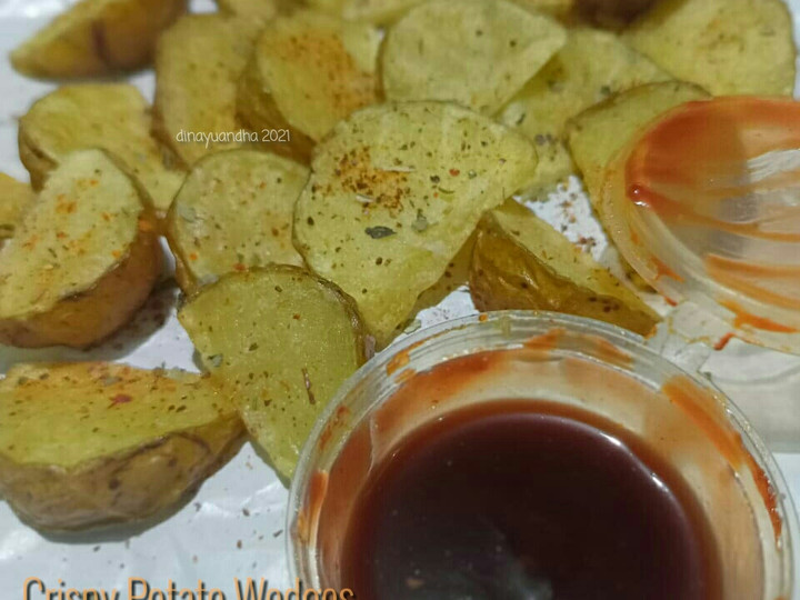 Resep Crispy Potato Wedges ala Cafe Anti Gagal