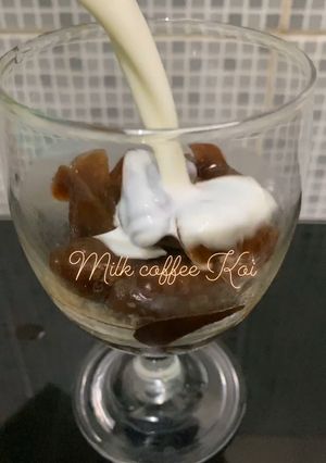 Foto resep 🍶- Ice Milk Coffee Koi-🍶
