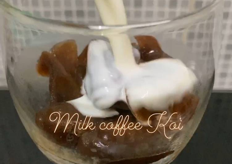 Bagaimana Membuat 🍶- Ice Milk Coffee Koi-🍶 Anti Gagal