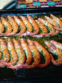 Una foto de Gambones al Ajillo, al Horno
