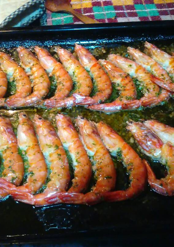 Una foto de Gambones al Ajillo, al Horno