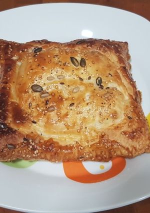 Una foto de Salmón en hojaldre