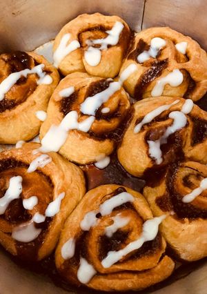 Foto resep Cinnamon roll with cream cheese