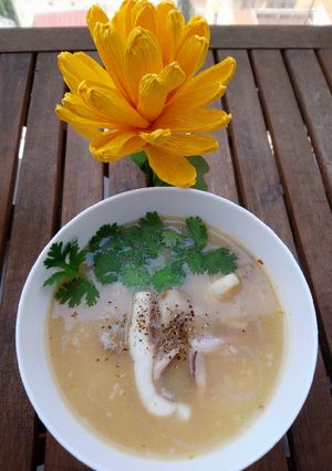 Hình của món Cháo mực.