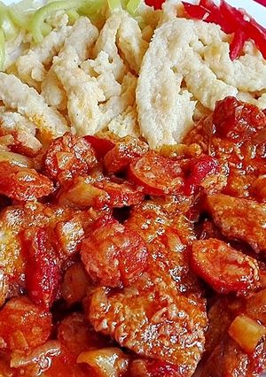 Debreceni sertésszelet, paraszt nokedlivel recept fotója