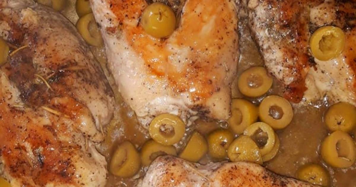 Skillet chicken and olives Recipe by Bianca Mwale Cookpad