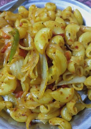 A picture of Masala macaroni.