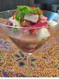 Salmon, Scallop and Tuna Ceviche