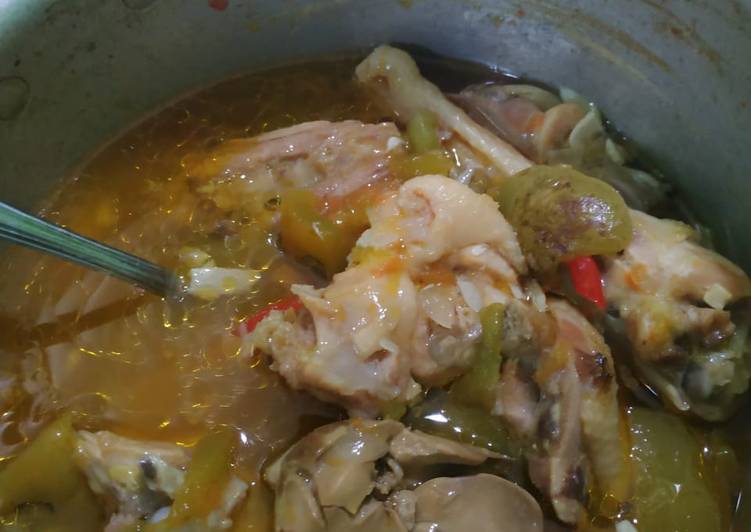 Resep Garang asem ayam pedas (direbus) yang Menggugah Selera