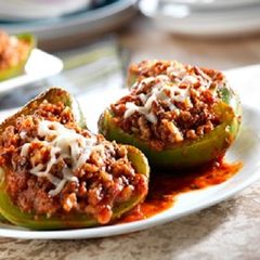 Easy Italian Stuffed Peppers A picture of Easy Italian Stuffed Peppers.