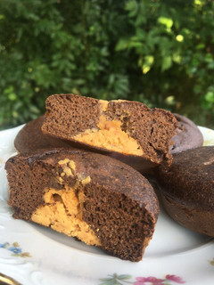 Una foto de Muffins de chocolate sin harina súperexpress
