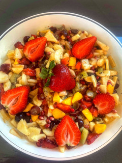 A picture of Healthy And Delicious Fruit Chat.